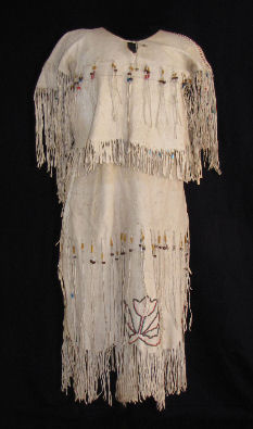 Santee Sioux Woman Buckskin Dress