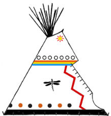 Assiniboine Painted Teepee