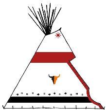 Cheyenne Painted Tipi - Copyright Assiniboine Tipis