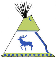 Hehaka, the Wapiti Tepee - Copyright Assiniboine Tipis