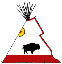 Tatanka, Lakota Style Painted Teepee - Copyright Assiniboine Tipis