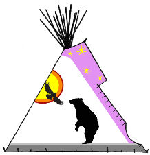 The Messenger, Raven Talking to the Bear Teepee - Copyright Assiniboine Tipis