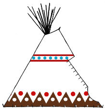 Mother Earth Painted Tipi