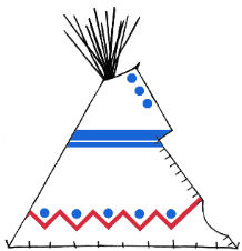 Sioux style painted tipi