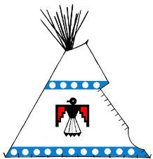 Thunderbird Painted Tipi - Copyright Assiniboine Tipis