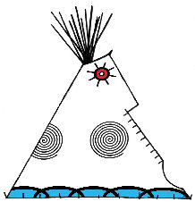 Dawn Visitor Teepee Design - Copyright Assiniboine Tipis