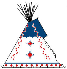 Big Thunder Painted Teepee - Copyright Assiniboine Tipis