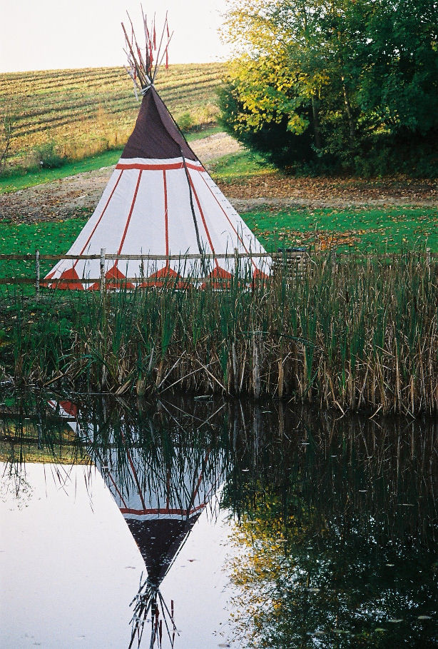 Painted Teepee by Assiniboine Tipis
