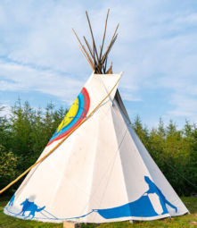 Tepee in Churchill Canada, polar bear capital 