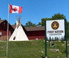 Our teepee at Muskoka First Nation