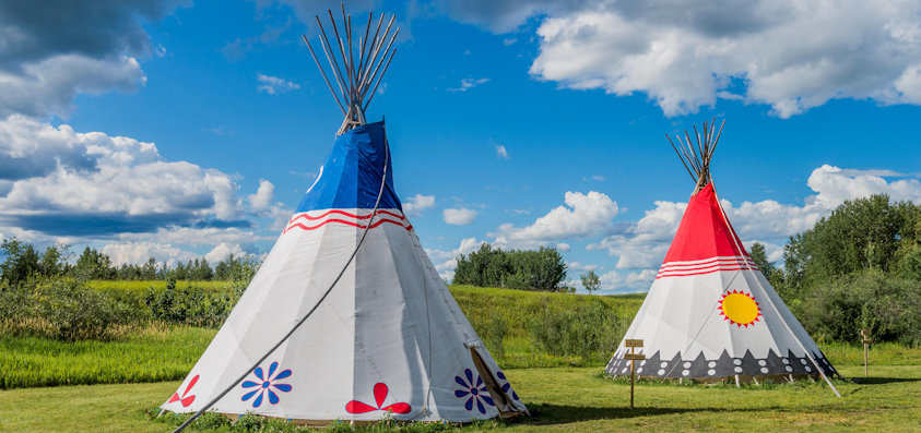 Our Teepees at Rocky Mountain House National Historic Site - Alberta