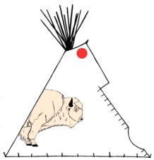 White Buffalo Teepee - Copyright Assiniboine Tipis