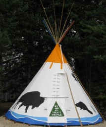 Custom Painted Teepee