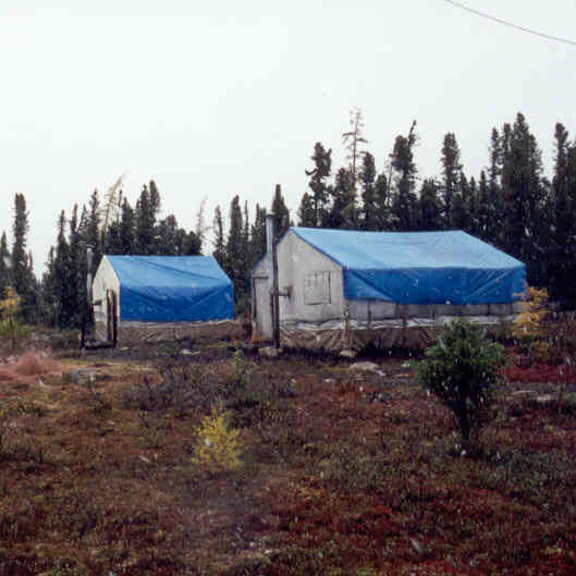 Walltent Prospector Camp in Norther Quebec